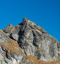 Satan mountain peak in Vysoke Tatry mountains in Slovakia