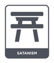 satanism icon in trendy design style. satanism icon isolated on white background. satanism vector icon simple and modern flat