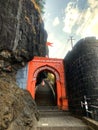 Shivaji Mahadarwaja entrance of Sajjangad fort.