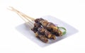 Satay. Asian cuisine - Satay on background