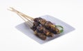 Satay. Asian cuisine - Satay on background