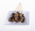 Satay. Asian cuisine - Satay on background