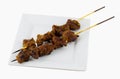 Satay Meat Skewer Royalty Free Stock Photo