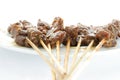 Satay or sate Royalty Free Stock Photo