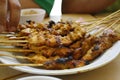 Satay or sate Royalty Free Stock Photo