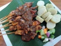 Indonesian Food - Sate Ayam or Chicken Sate or Satay Ayam