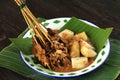 Sate Padang. Spicy Beef Satay from Padang, West Sumatra