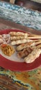 Sate taichan  spicy Royalty Free Stock Photo