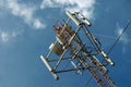 Satelite, antennas & sky Royalty Free Stock Photo