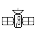 Satelitte icon outline vector. Lab scientist Royalty Free Stock Photo