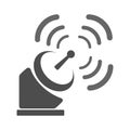 Satellite antenna icon Royalty Free Stock Photo