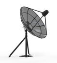 Satellite Antenna Isolated on White Background Royalty Free Stock Photo