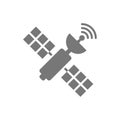 Satellite and antenna vector icon