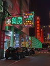 Satellite Casinos Macau Landmark Casino Architectural Lighting Night Photography VIP Gaming Macao Colorful Scenery Chinese Signage