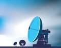 Satellite communication dishes