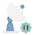 Satellite communication Flat  Vector icon which can easily modify or edit Royalty Free Stock Photo