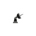 Satellite dish vector icon. Antenna