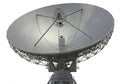 Satellite Dish Antenna Against White Background Technology Image Royalty Free Stock Photo