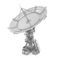 Satellite Dish Antenna Isolated Royalty Free Stock Photo