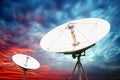 satellite dish antennas Royalty Free Stock Photo