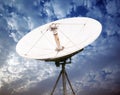 satellite dish antennas Royalty Free Stock Photo