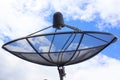 Satellite dish antennas under sky Royalty Free Stock Photo