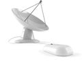 Satellite dish with computer mouse Royalty Free Stock Photo