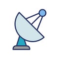 Satellite Dish Icon for Communication Royalty Free Stock Photo