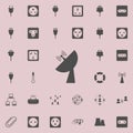satellite dish icon. Detailed set of Minimalistic icons. Premium quality graphic design sign. One of the collection icons for we Royalty Free Stock Photo