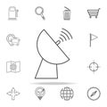 satellite dish icon. navigation icons universal set for web and mobile Royalty Free Stock Photo