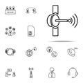 Satellite dish icon. Telecommunication icons universal set for web and mobile Royalty Free Stock Photo