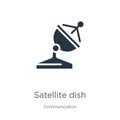 Satellite dish icon vector. Trendy flat satellite dish icon from communication collection isolated on white background. Vector Royalty Free Stock Photo