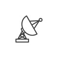 Satellite Dish line icon