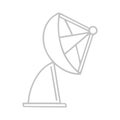 Satellite Dish Line Icon