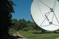 Satellite Dish near Country Path Royalty Free Stock Photo