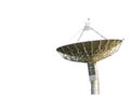 Satellite dish receiving data signal Royalty Free Stock Photo