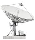 Large satellite dish parabolic antenna designed for transatlantic communication Royalty Free Stock Photo