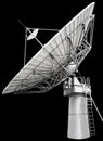 Large satellite dish parabolic antenna designed for transatlantic communication Royalty Free Stock Photo