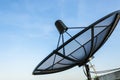 Satellite Dish Under Blue Sky Royalty Free Stock Photo