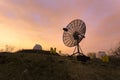 Satellite dish used in an astronomical observatory. Royalty Free Stock Photo