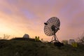 Satellite dish used in an astronomical observatory. Royalty Free Stock Photo