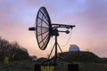 Satellite dish used in an astronomical observatory. Royalty Free Stock Photo