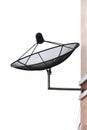 satellite dish on white Royalty Free Stock Photo