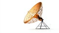 Satellite dish on white isolate background Royalty Free Stock Photo