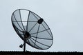 Satellite dishes communication technology Royalty Free Stock Photo