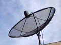 Satellite dishes communication technology network with Blue sky surf in background,Satellite dish In the countryside Royalty Free Stock Photo