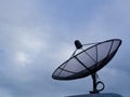 Satellite dishes communication technology network Royalty Free Stock Photo