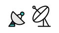 Satellite Dishes Icon, Communication Signal, vector design Generative AI Royalty Free Stock Photo