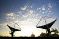 Satellite Dishes for telecommunication Royalty Free Stock Photo