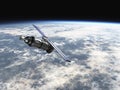 Satellite In Earths Atmosphere